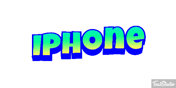 IPhone Text effect