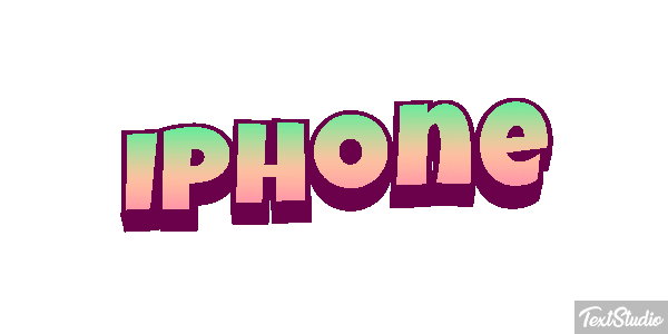 IPhone Text effect