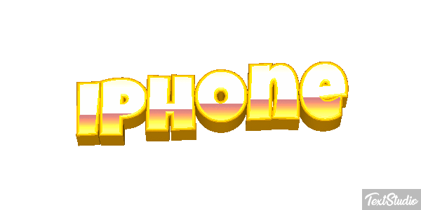 IPhone Text effect