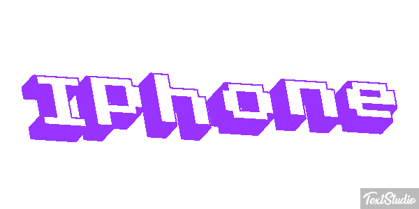 IPhone Text effect
