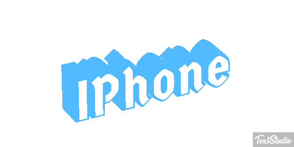 IPhone Text effect