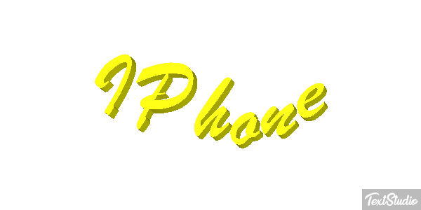 IPhone Text effect