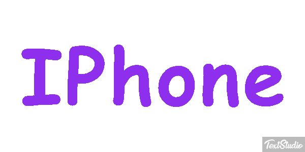 IPhone Text effect