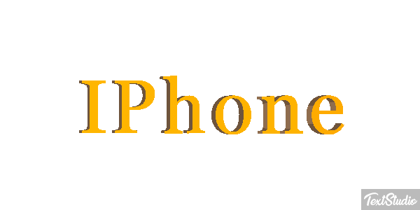 IPhone Text effect