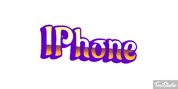 IPhone Text effect