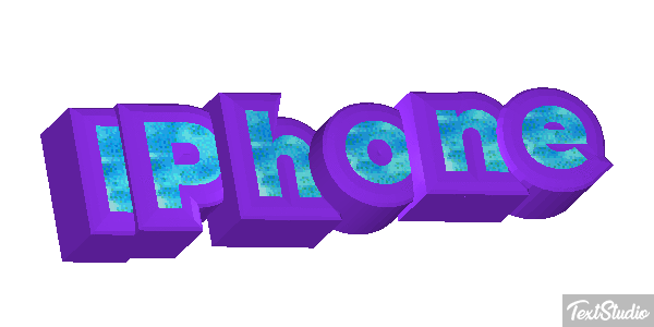 IPhone Text effect
