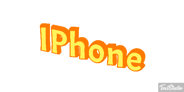 IPhone Text effect