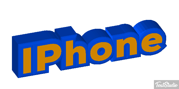 IPhone Text effect
