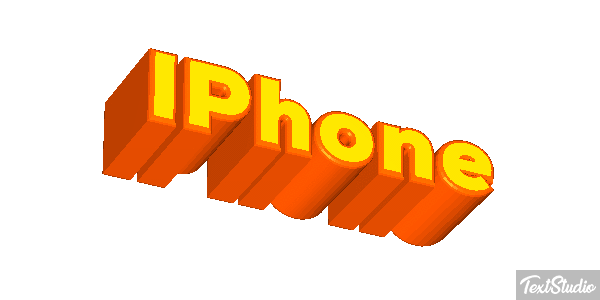 IPhone Text effect