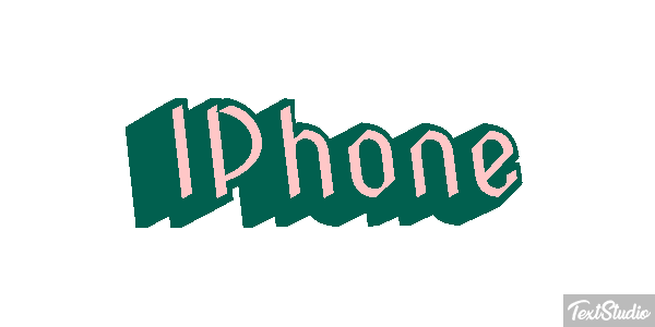 IPhone Text effect