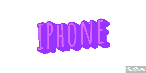 IPhone Text effect