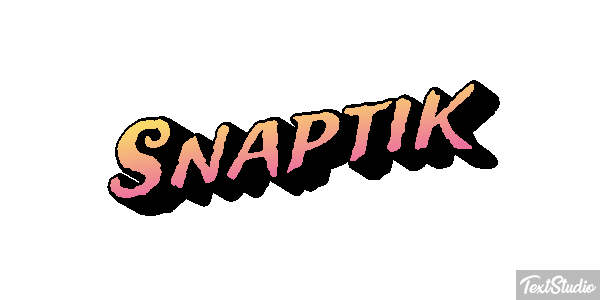 Snaptik Efecto de texto
