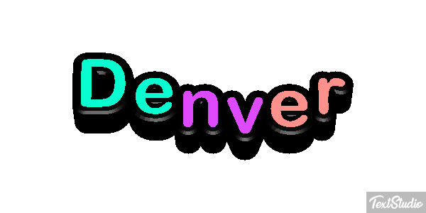 Denver Tekst effect