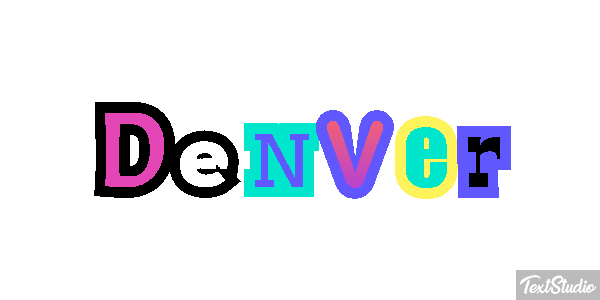 Denver Tekst effect