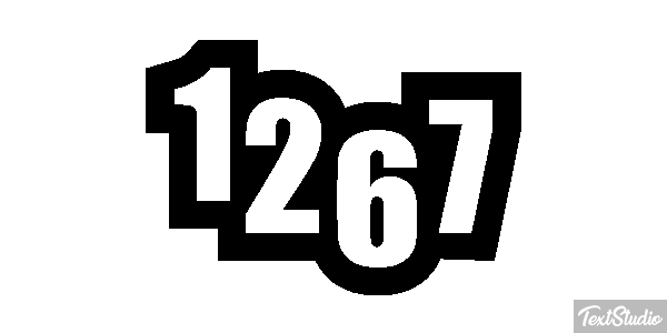 1267 Text effect