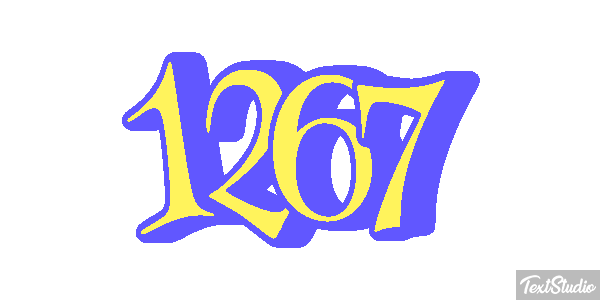 1267 Text effect