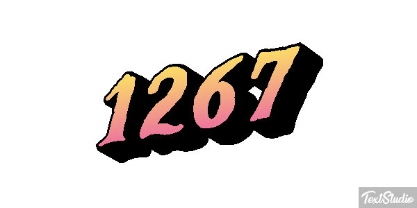 1267 Text effect