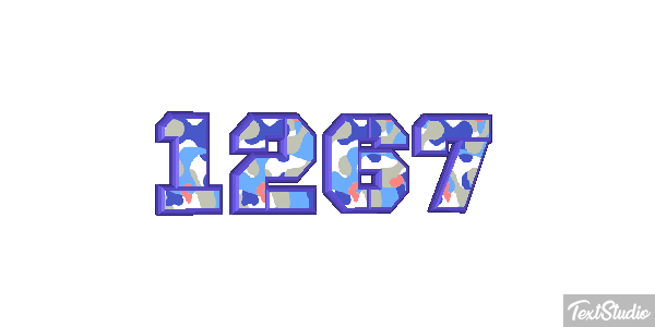 1267 Text effect