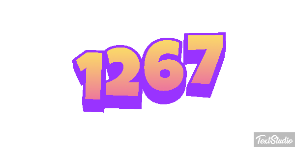 1267 Text effect