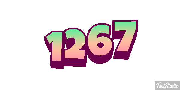 1267 Text effect