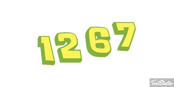 1267 Text effect