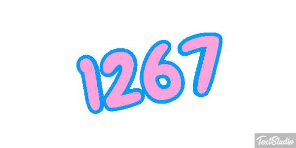 1267 Text effect