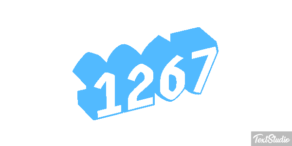 1267 Text effect
