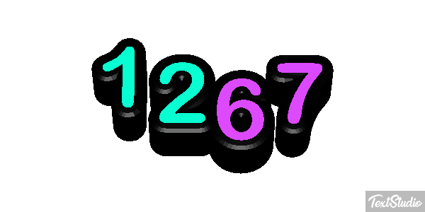 1267 Text effect
