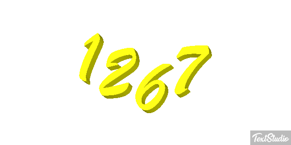 1267 Text effect