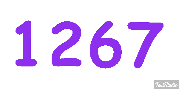 1267 Text effect