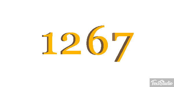 1267 Text effect