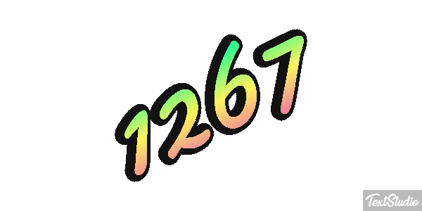 1267 Text effect