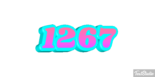 1267 Text effect