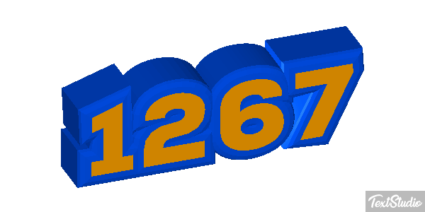 1267 Text effect