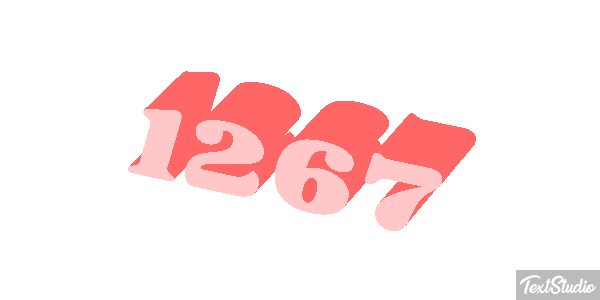 1267 Text effect