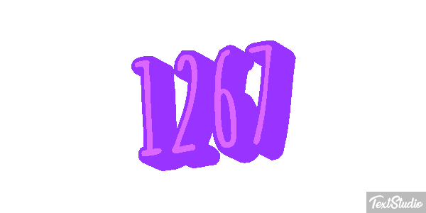 1267 Text effect
