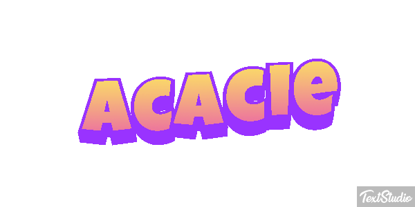 Acacie Effet de texte
