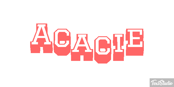 Acacie Effet de texte