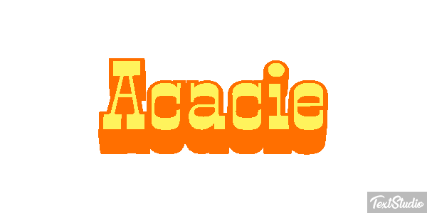 Acacie Effet de texte