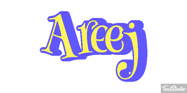 Areej Text effect