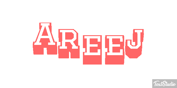 Areej Text effect