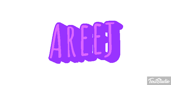 Areej Text effect
