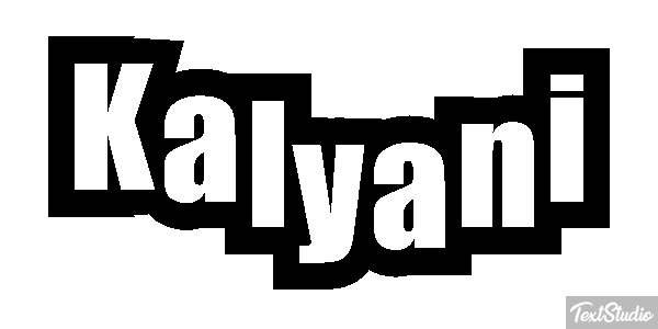 Kalyani Tekst effect