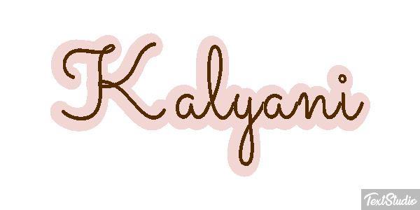 Kalyani Tekst effect