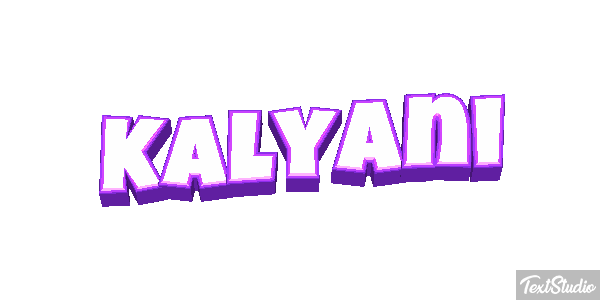 Kalyani Tekst effect