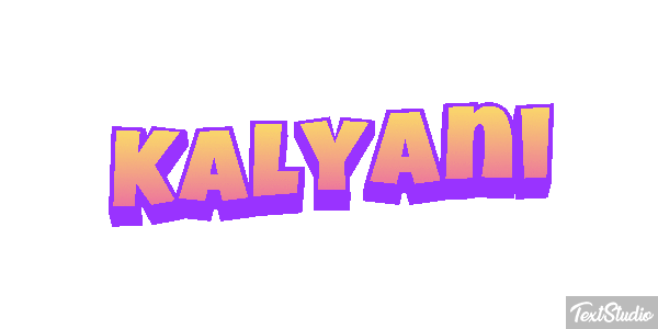 Kalyani Tekst effect