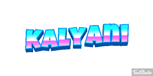 Kalyani Tekst effect
