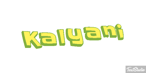 Kalyani Tekst effect