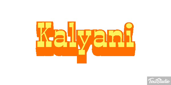 Kalyani Tekst effect