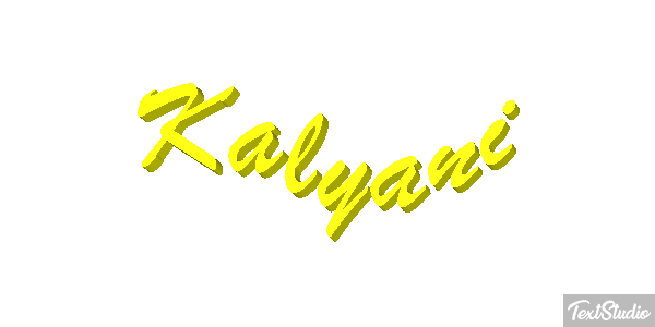 Kalyani Tekst effect